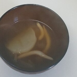 蕪しめじ味噌汁